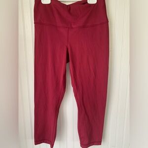 Yogalicous Lux (M) Yoga Leggings Rose/Burgandy in Color